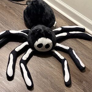 Black and White Plush Spider
